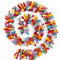 Multicolor Confetti Garland and Bunting Hand Felted Wool Arcadia Home